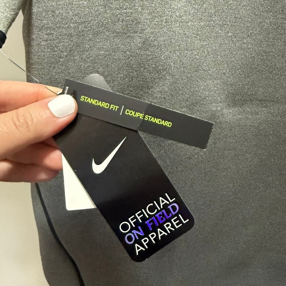 Nike Michigan State Spartans Mens Short Sleeve Hoodie Grey Large NEW WITH TAG - Picture 3 of 7